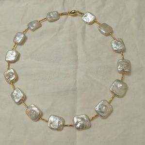 Freshwater pearl necklace.